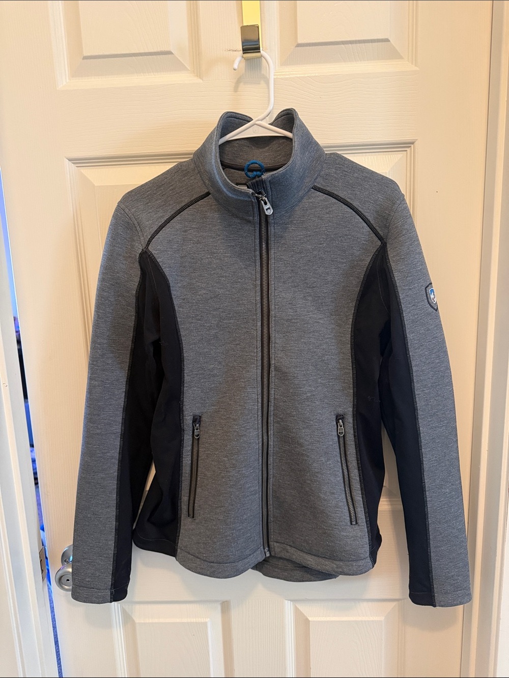 Kuhl Grey and Black Full-Zip Performance Jacket